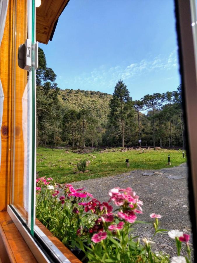 Chalé Estância Cachoeira do Avencal Urubici Esterno foto