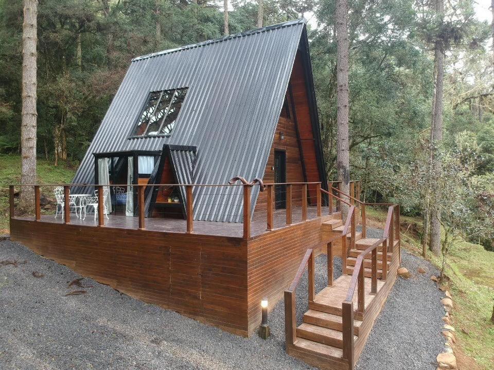 Chalé Estância Cachoeira do Avencal Urubici Esterno foto