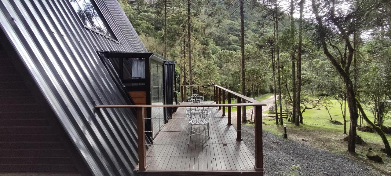 Chalé Estância Cachoeira do Avencal Urubici Esterno foto