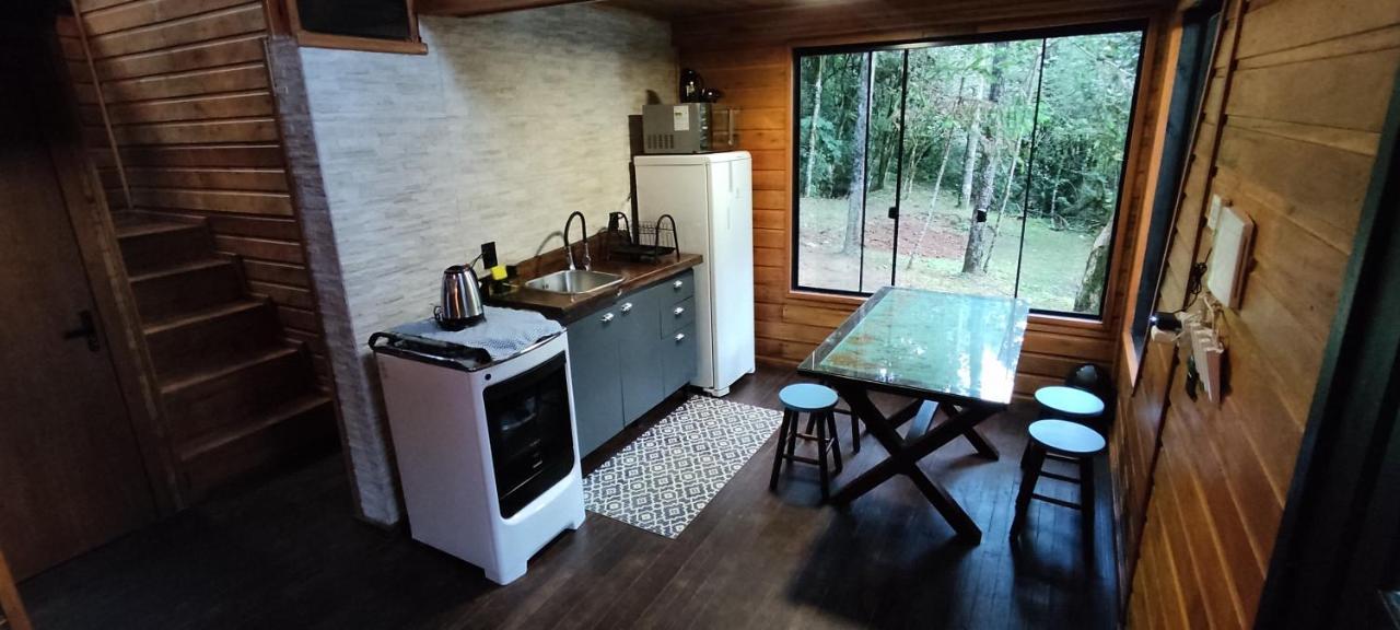 Chalé Estância Cachoeira do Avencal Urubici Esterno foto